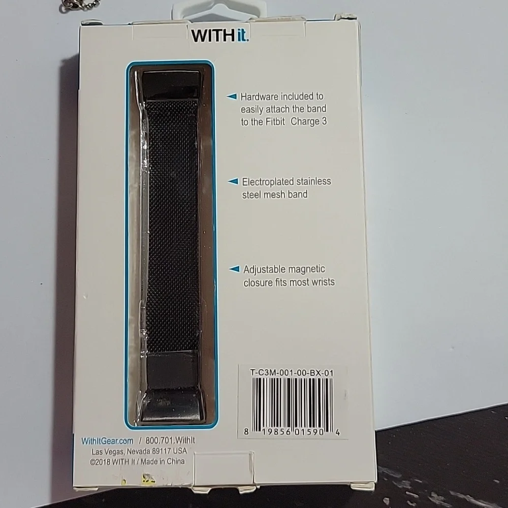 Fitbit Charge 3 mesh band for Charge 3 black. Band only